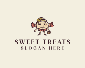 Fancy Candy Lady logo design