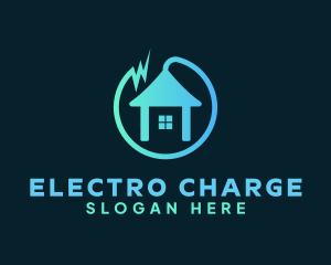 House Electric Plug logo design