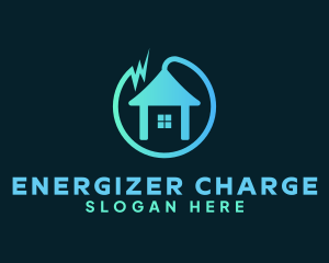 House Electric Plug logo design