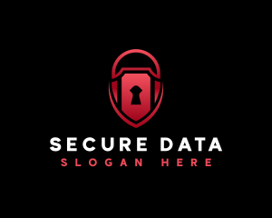 Shield Security Padlock logo