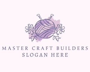 Knitting Yarn Craft logo design