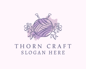 Knitting Yarn Craft logo design