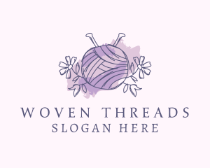 Knitting Yarn Craft logo design