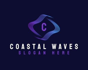 Cyber Wave Tech logo design