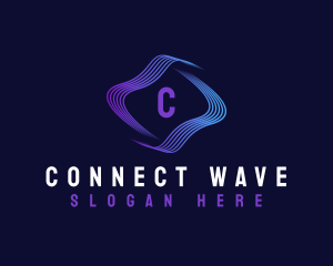 Cyber Wave Tech logo design