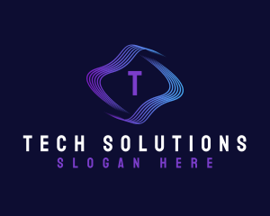 Cyber Wave Tech logo design