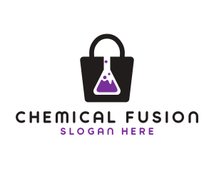 Flask Shopping Bag logo design