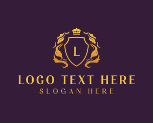 Elegant Royal Shield logo