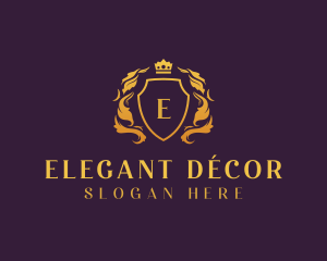 Elegant Royal Shield logo design