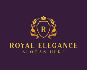 Elegant Royal Shield logo design