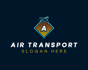 Airplane Aviation Logistics logo design