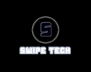 Glowing Futuristic Gaming Tech logo design