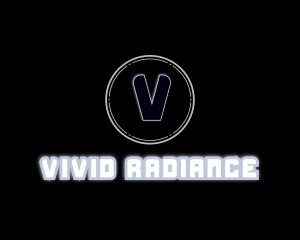 Glowing Futuristic Gaming Tech logo