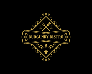 Elegant Restaurant Cuisine logo design