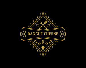 Elegant Restaurant Cuisine logo design