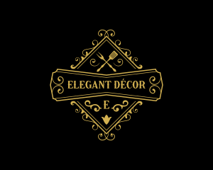 Elegant Restaurant Cuisine logo design