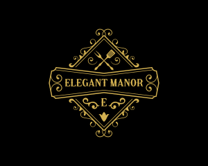 Elegant Restaurant Cuisine logo design