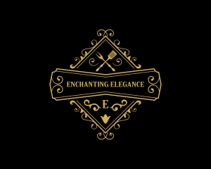 Elegant Restaurant Cuisine logo design