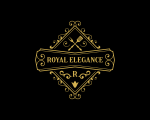 Elegant Restaurant Cuisine logo design