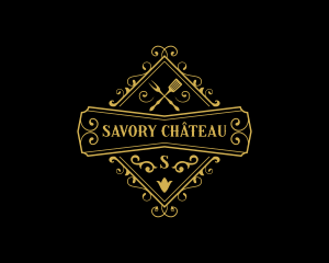 Elegant Restaurant Cuisine logo design