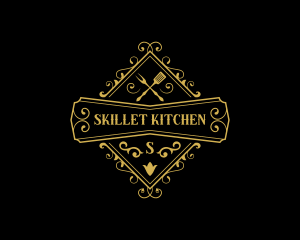 Elegant Restaurant Cuisine logo design