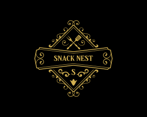 Elegant Restaurant Cuisine logo design