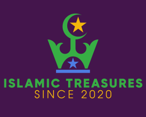 Islam Religion Crown logo