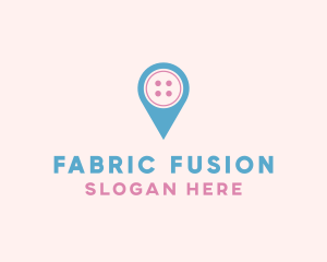 Button Location Pin logo design