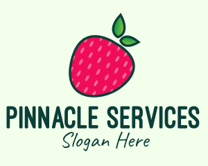 Red Organic Strawberry logo