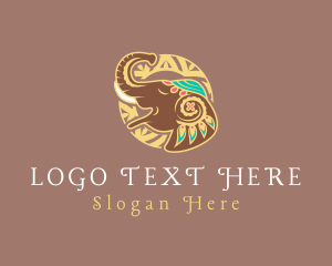 Fancy Elegant Elephant  logo