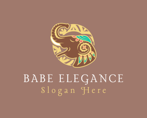 Fancy Elegant Elephant  logo design