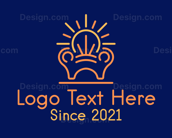 Lightbulb Armchair Furniture Logo