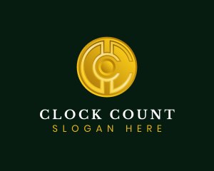 Financial Coin Medallion Letter C logo design