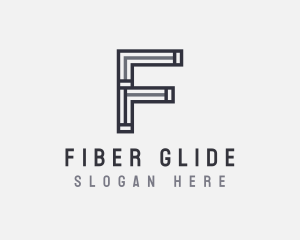 Strong Minimal Letter F logo design