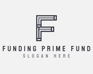 Strong Minimal Letter F logo design