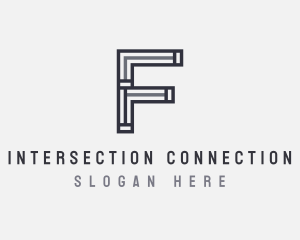 Strong Minimal Letter F logo design