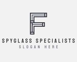 Scaffolding Repair Letter F logo design