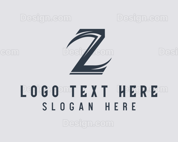 Professional Business Letter Z Logo