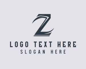 Professional Business Letter Z logo