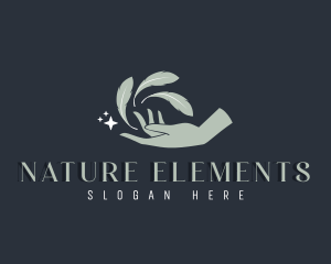 Nature Spa Hand logo design