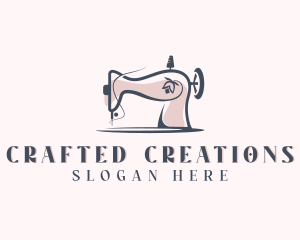 Sewing Machine Tailoring Alteration logo design