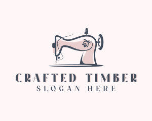 Sewing Machine Tailoring Alteration logo design