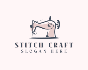 Sewing Machine Tailoring Alteration logo design