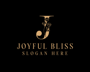 Floral Hotel Letter J logo design