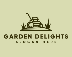 Lawn Mower Garden logo design