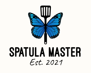 Butterfly Spatula Chef logo design