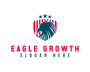 American Eagle Patriotic Shield logo design