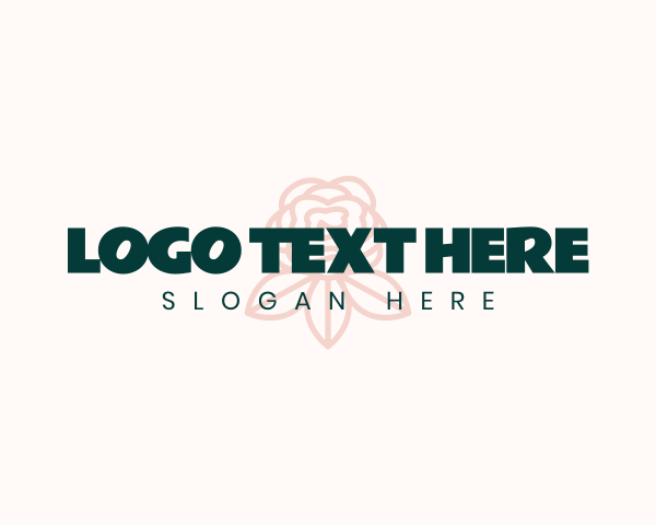 Faux Flower logo example 2