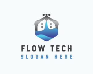 House Faucet Plumbing logo design