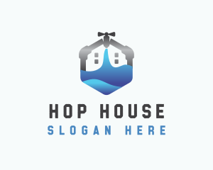 House Faucet Plumbing logo design